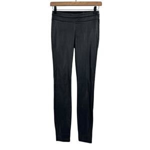 Blank NYC Black Stretch Pull On Faux Vegan Leather Layering Tight Leggings
